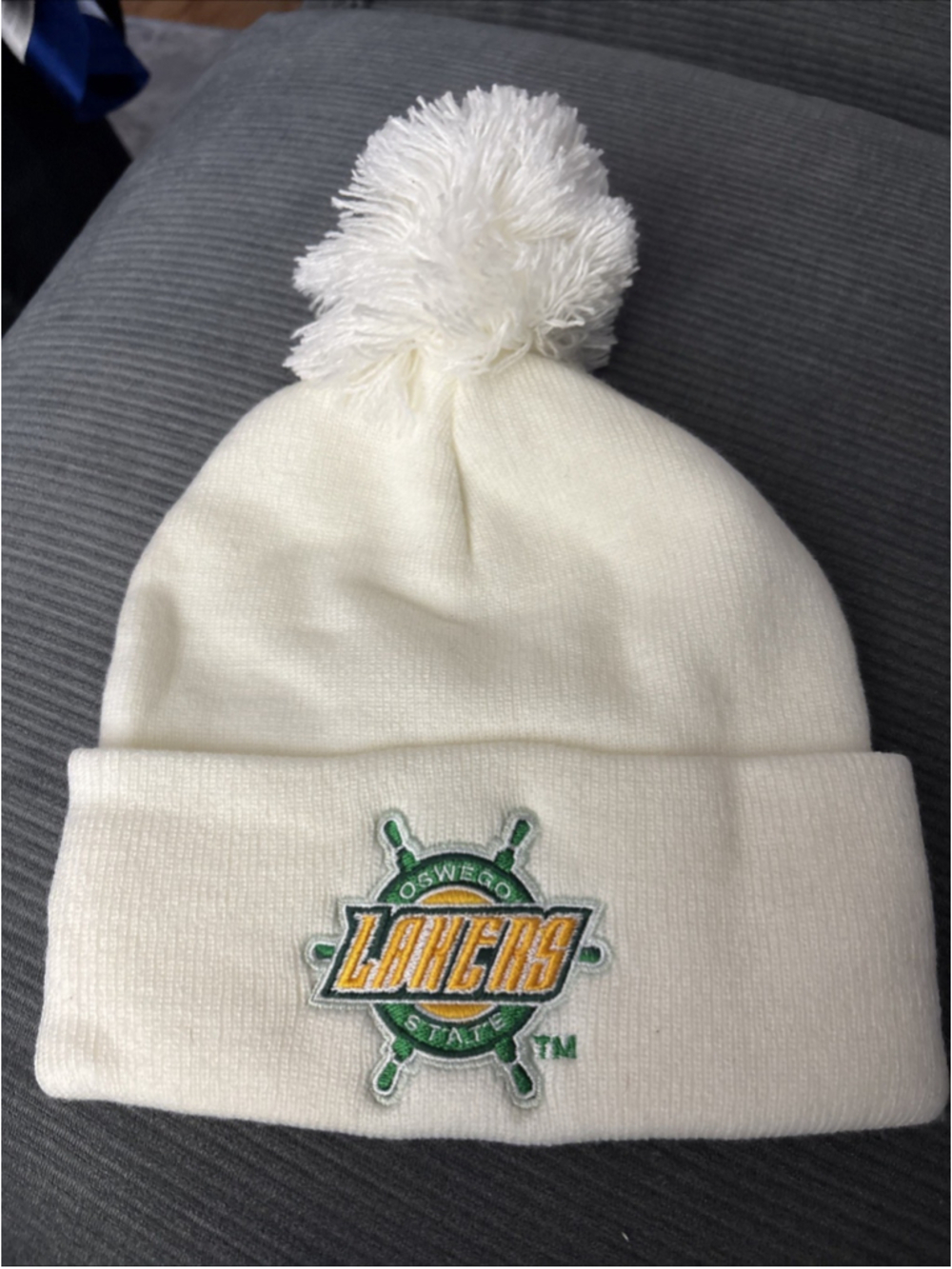 Oswego State Lakers Knit hat with POM Women's OSFM